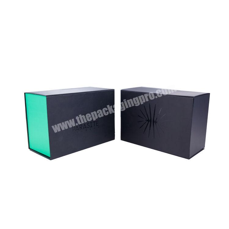 Magnet Black Folding Gift Box With Less CBM Folding VR Boxes With  Hot Sell