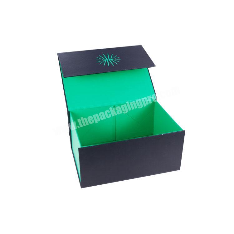 Magnet Black Folding Gift Box With Less Cbm Folding Vr Boxes With  Hot Sell