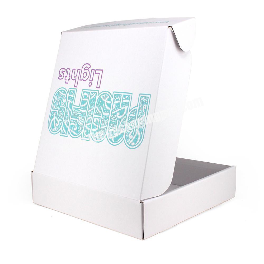 Custom printing design colored corrugated color mailer shipping boxes for dress