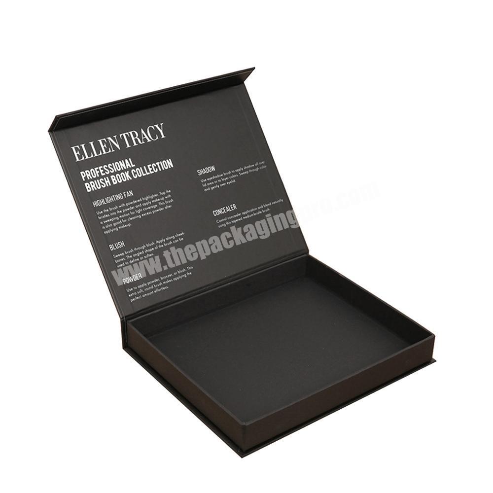 Manufacturer Custom Logo Printed Big A4 Apparel Hardboard Hard Unfolded Black Gift Paper Cardboard Box Packaging For Clothes