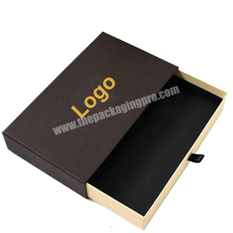 Manufacturer Custom Premium Wig Hair Extension Drawer Slide Box Packaging With Lid