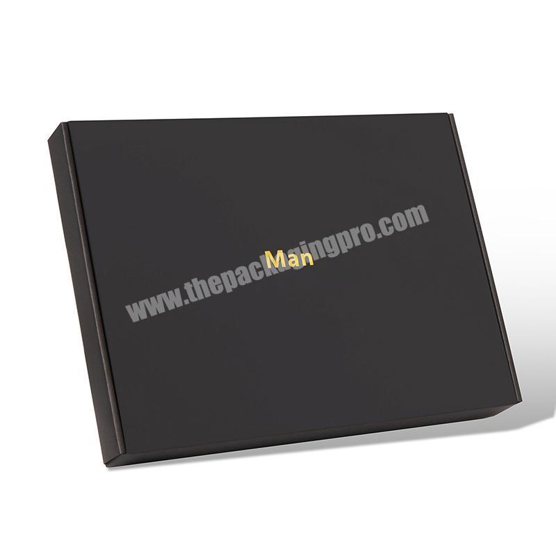 Manufacturer customized black aircraft clothing packaging box high grade fathers day gifts box corrugated box printing