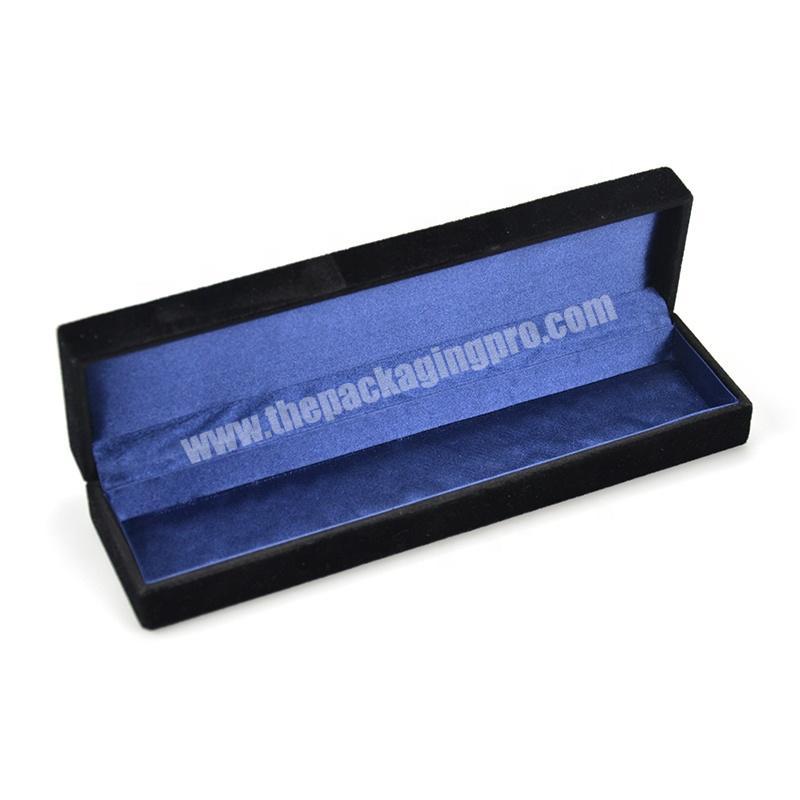 Manufacturer production cardboard box packaging box design custom black paper jewelry box for necklace