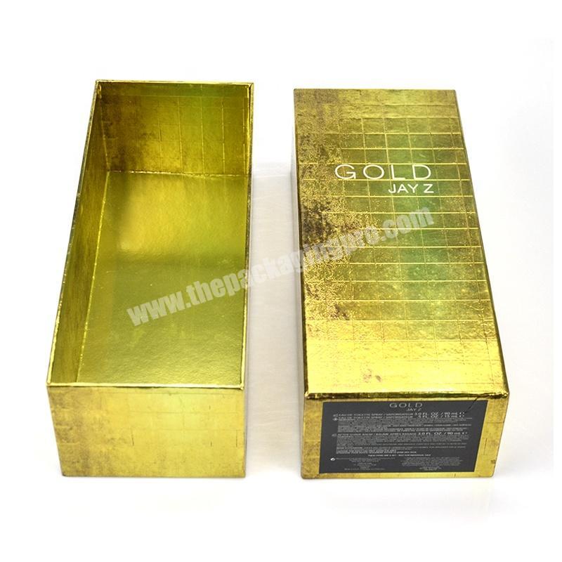 Manufacturer production customized lid and base paper packaging logo design wine paper gift box