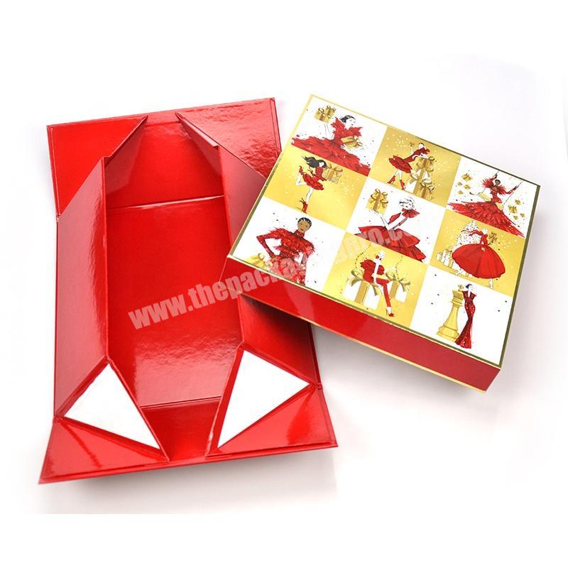 Manufacturer production fashion design cardboard box design custom celebration folding paper box for celebration