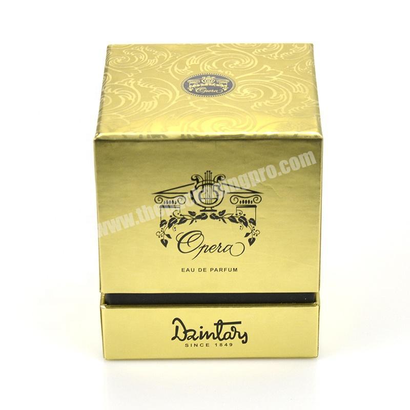 Manufacturer production lid and base box design custom cosmetic bottle paper gift box