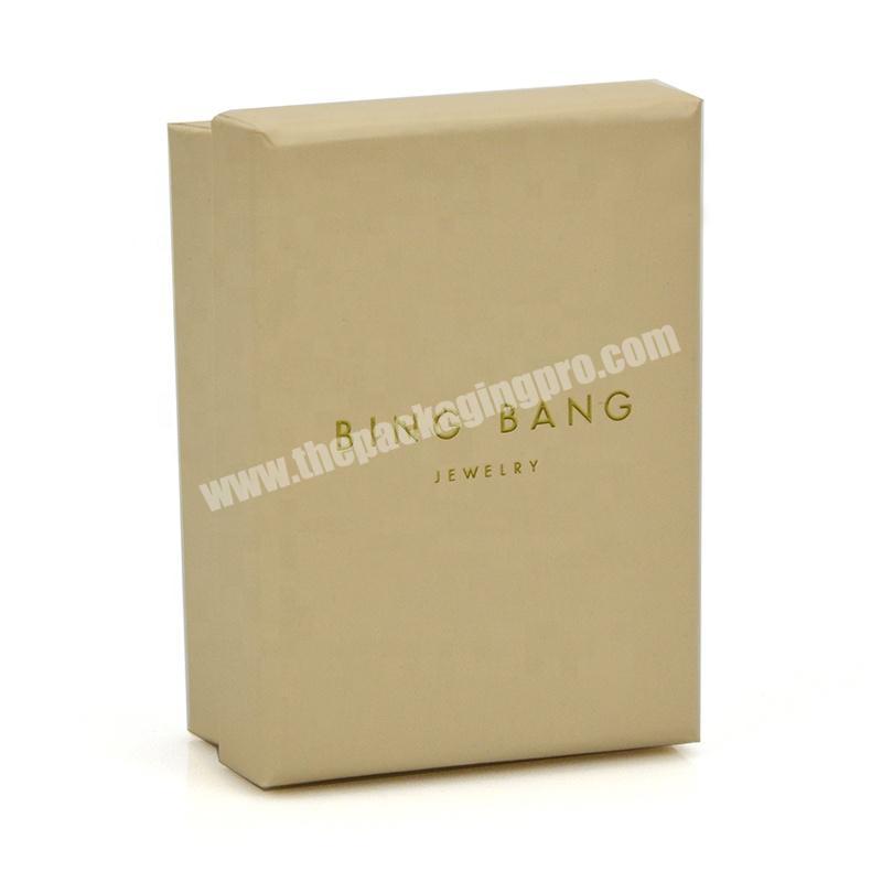 Manufacturer production printing paper box design custom lid and base kraft packaging paper jewelry box