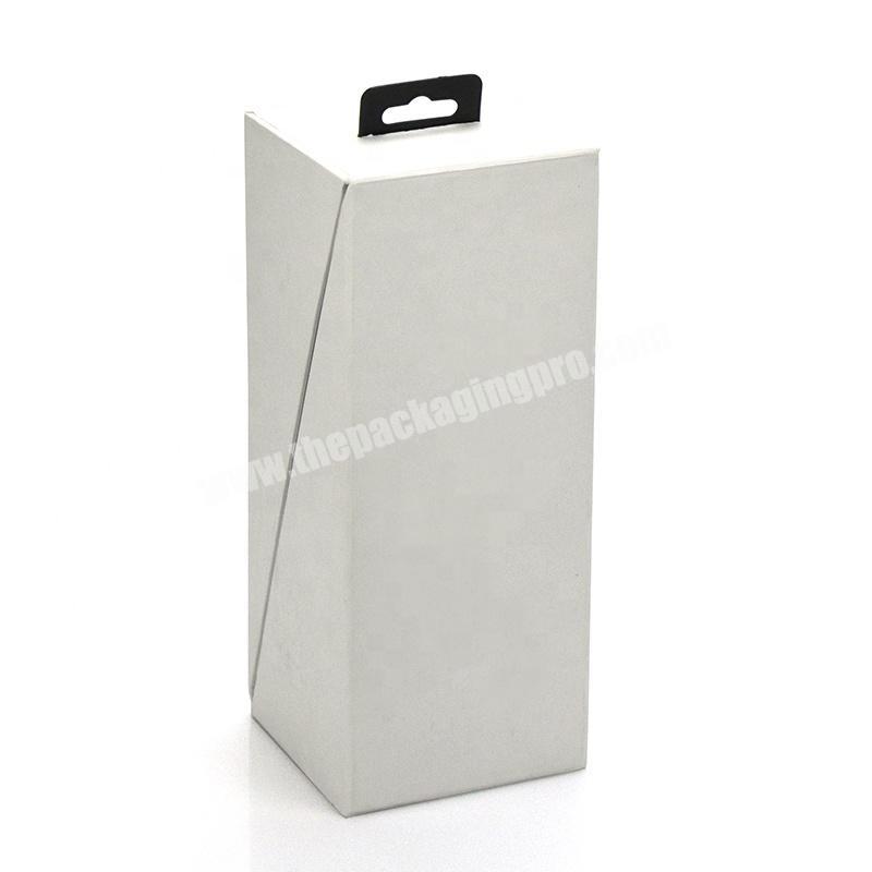 Manufacturer production printing paper box design custom pure color veneer wine paper gift box