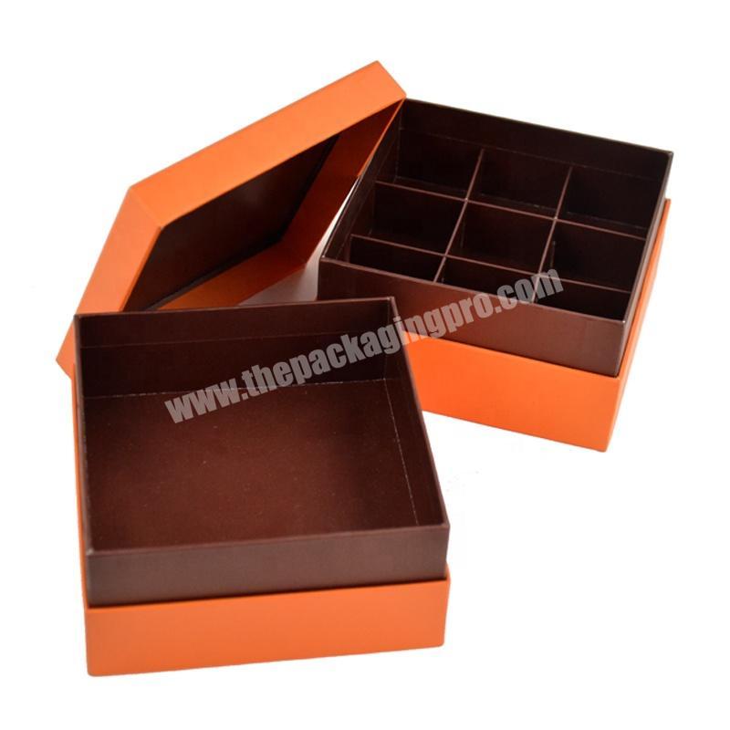 Manufacturer specialized production chocolate cardboard gift box custom two layer chocolate packaging box