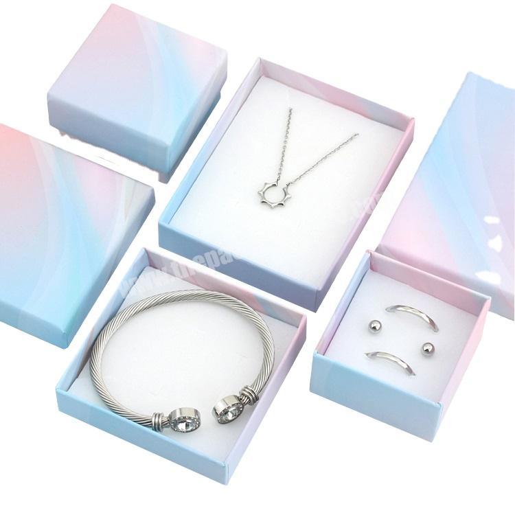 Manufacturer supply bracelet necklace empty storage packaging jewelry box custom logo wholesale gift box jewelry