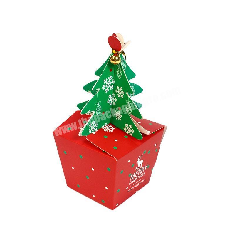 Manufacturer supply low price wholesale empty christmas decoration gift tree box custom printing christmas box