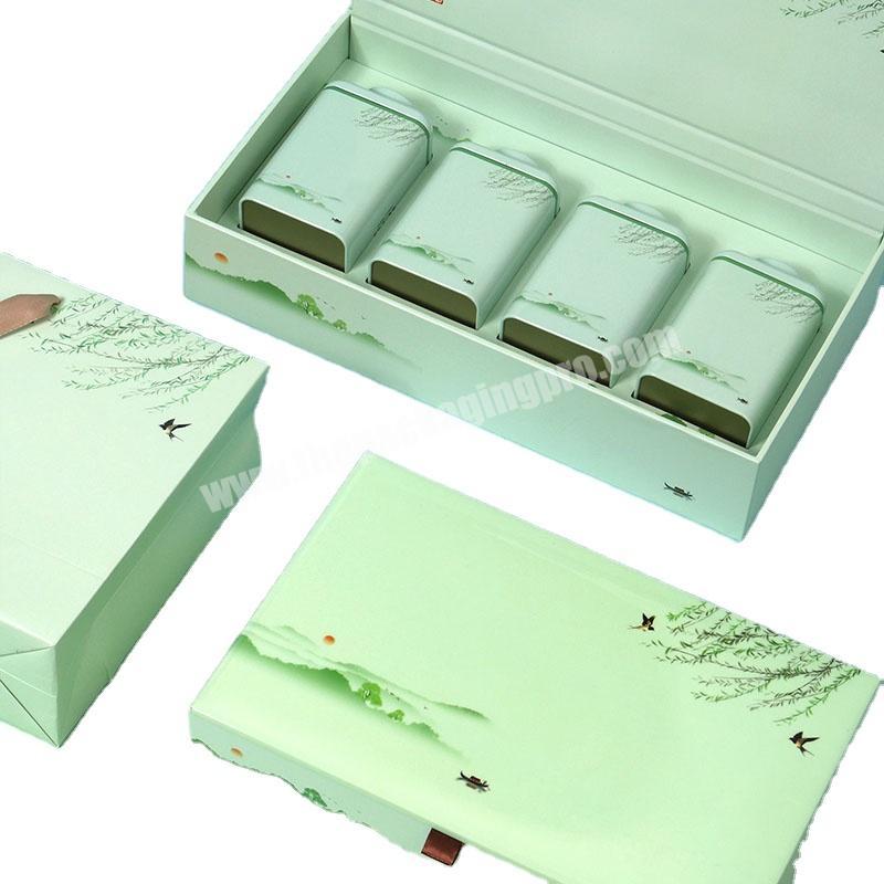 Manufacturer wholesale creative design empty fancy tea carton storage box different colors custom tea boxes