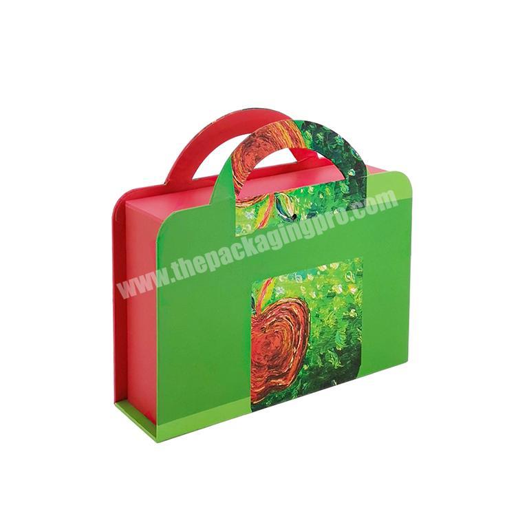 Custom Printed Bag Shaped Boxes Decorative Purse Shaped Paper Box Green Paper Purse Favor Box