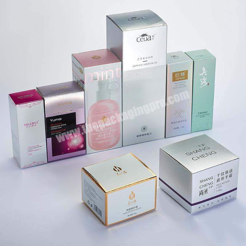 Metallic paper boxes UV printing for cosmetic and perfume bottles