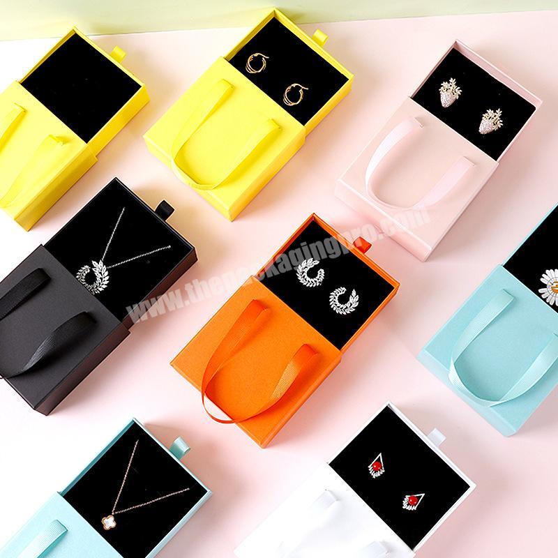 Mini Travel Custom Natural Luxury Paper Organizer Packaging Box Jewelry For Ring Gift Storage