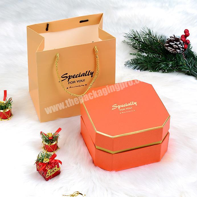 Modern simple birthday gift box wedding candy lipstick makeup with handle paper box