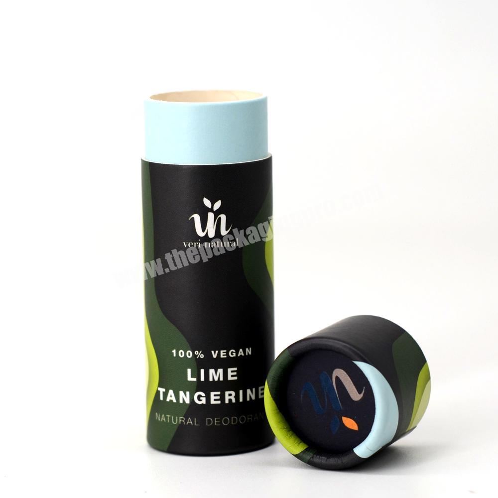 New Arrival Round Kraft Push Up Paper Tube Packaging in Varied Color For Lip Balm Solid Perfume Deodorant