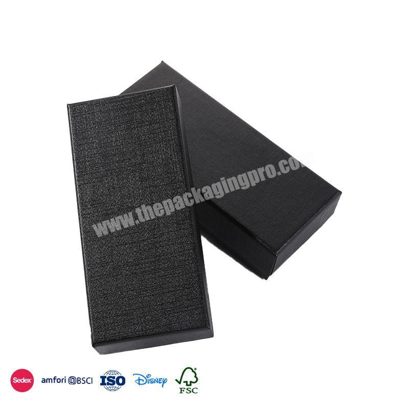New Authentic Product Black rectangular waterproof material high quality paper watch box supplier in china