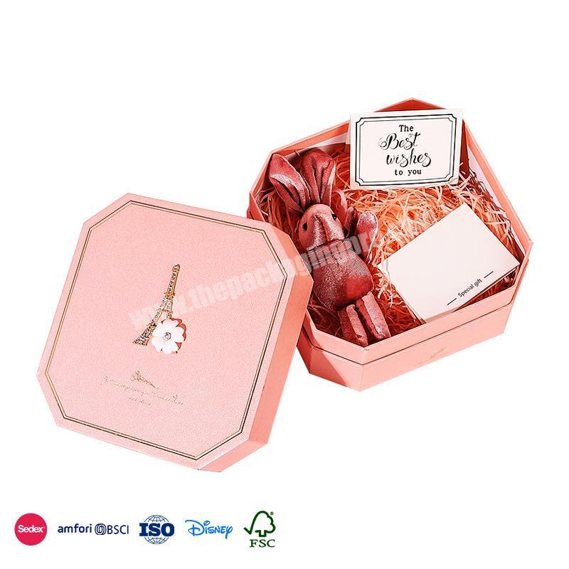 New Hot Selling Products Polygonal special creative design with rhinestones valentines gift box new ideas