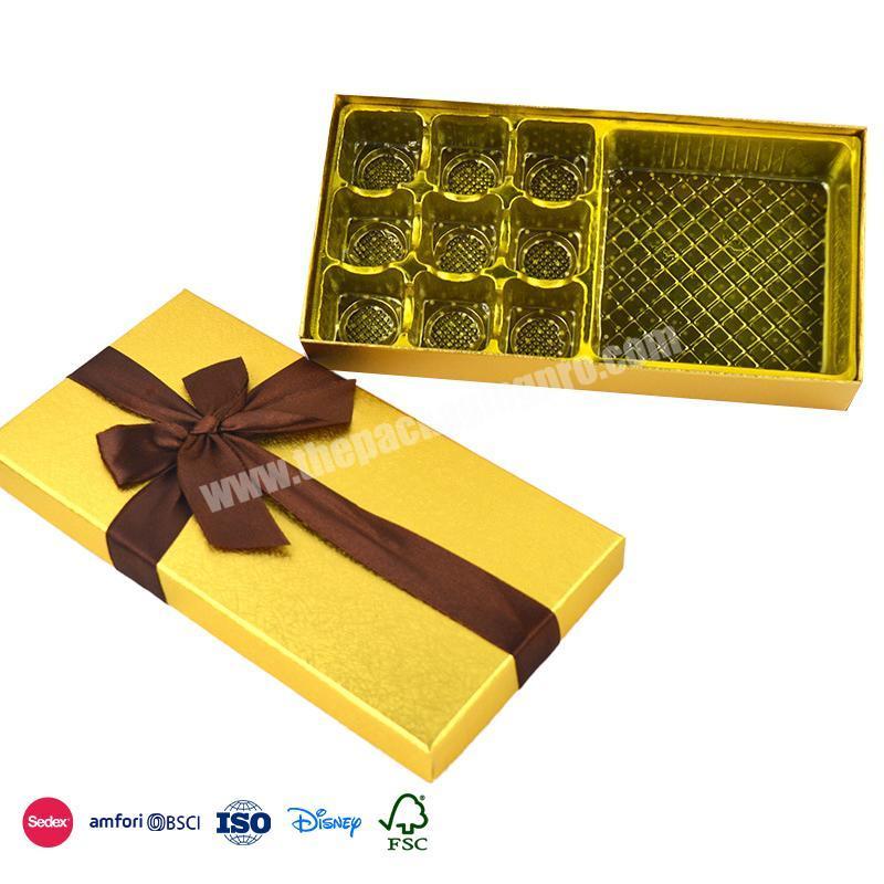 New Hot Selling Products Rectangular minimalist design with food compartment luxury chocolate boxes packaging