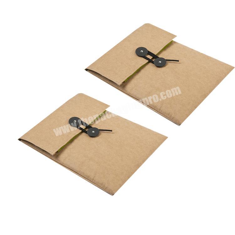 New Style Sealable Kraft Paper Bag Factories Kraft File Bag Brown Paper Natural Kraft Paper Envelope