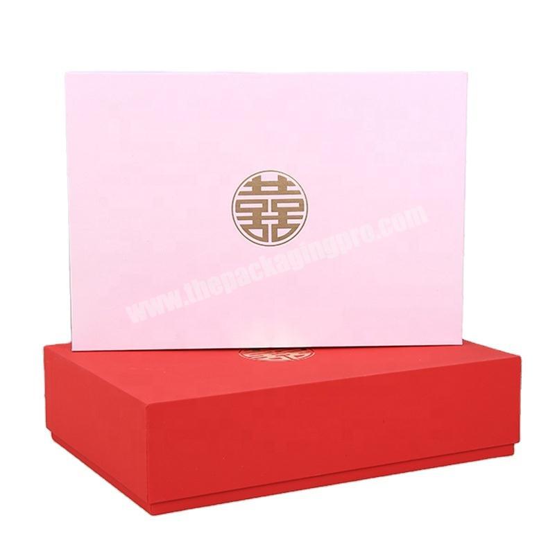 New Wedding Festival Color Hand Gift Packing box with Card Paper Hand Bag