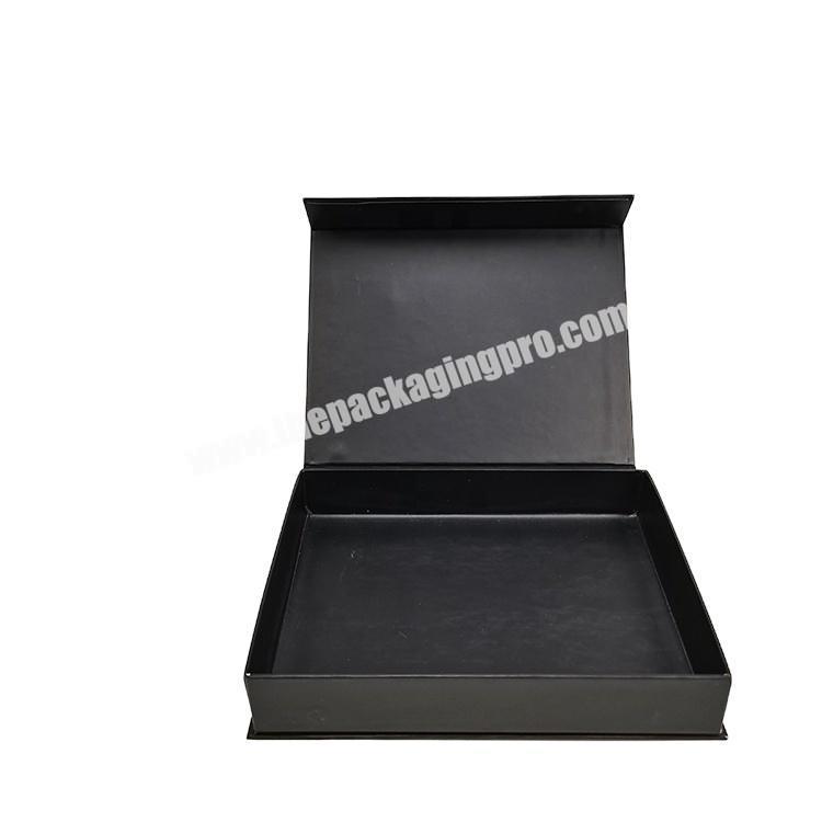 New arrival custom black gift boxes magnetic packaging box