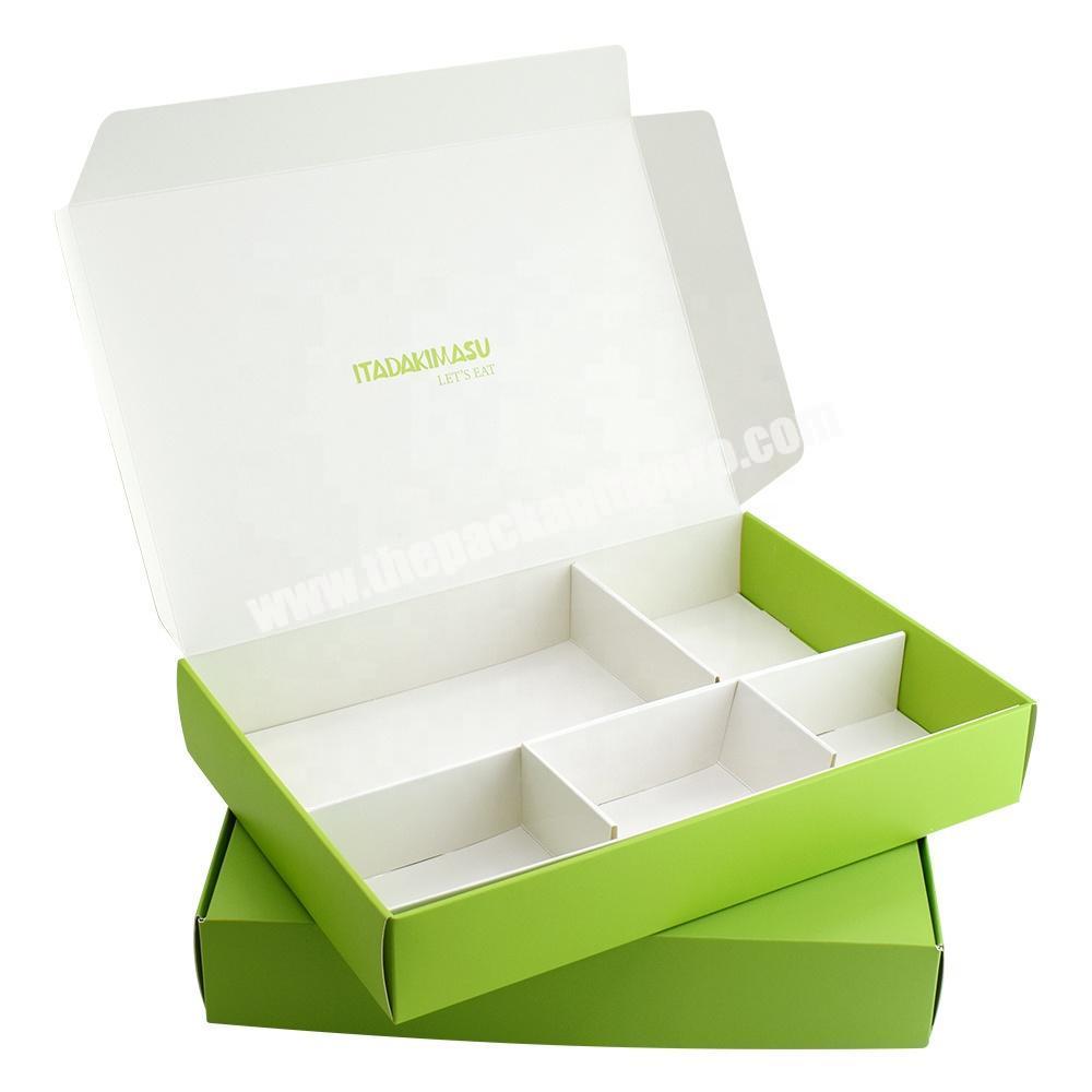 Newest Design Biodegradable Food Grade Eco Custom Paper Takeaway Boxes Sushi Food Packaging Boxes