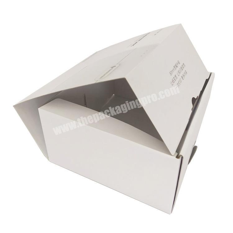 OEM machine made White Corrugated Paper Packaging Gift Box For Electronic Products