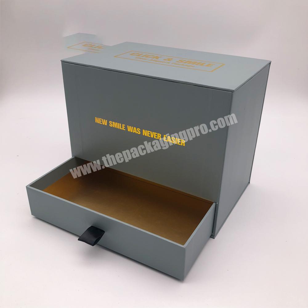 Offset printing customized luxury paper packaging box for teeth whitening kit