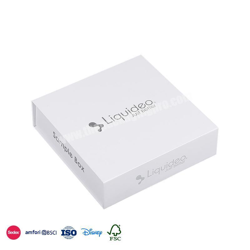 Online Shop Hot Selling High quality white with black logo waterproof material book shape gift box for shirt