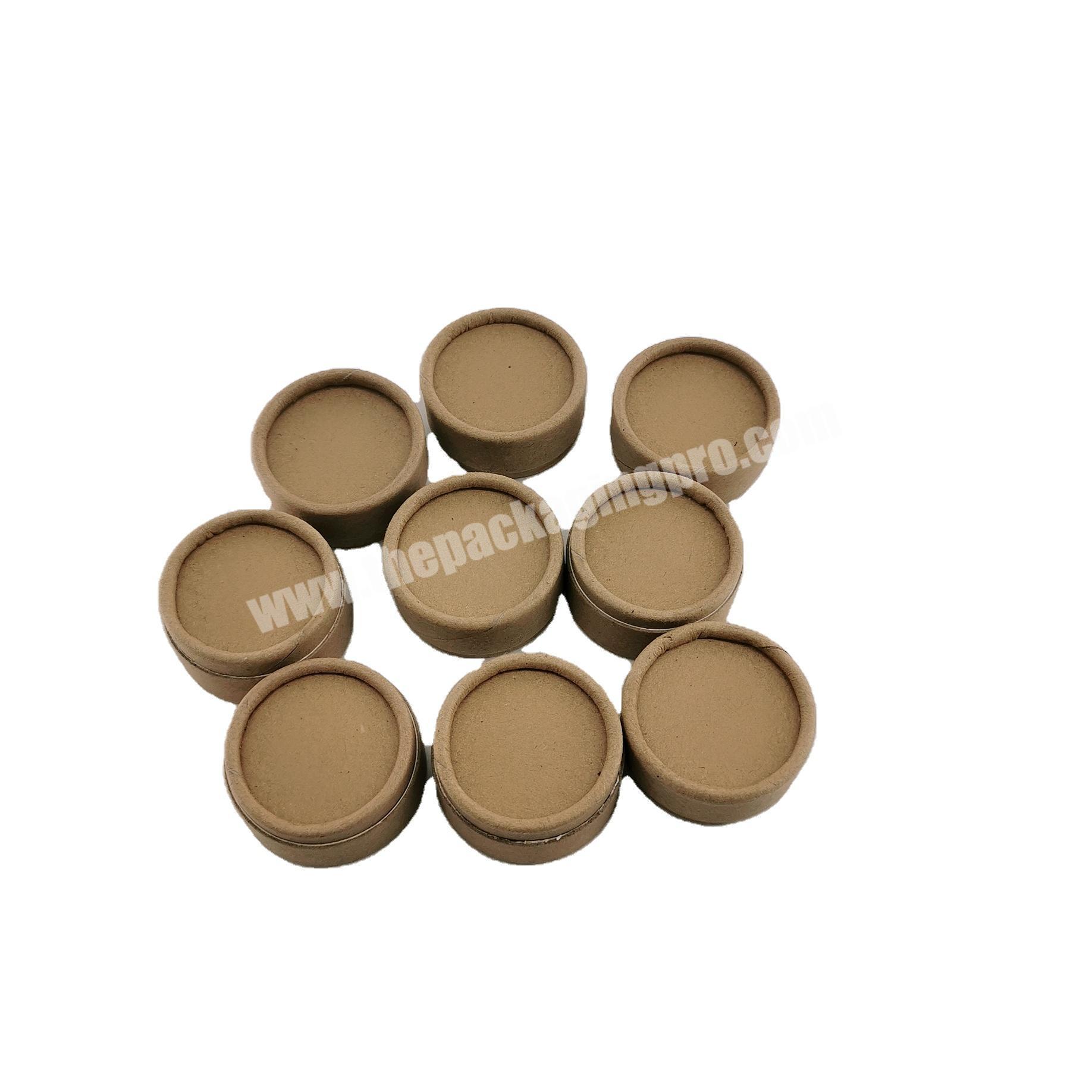 Original Design Tea packaging Small Kraft Paper Cans With Lid