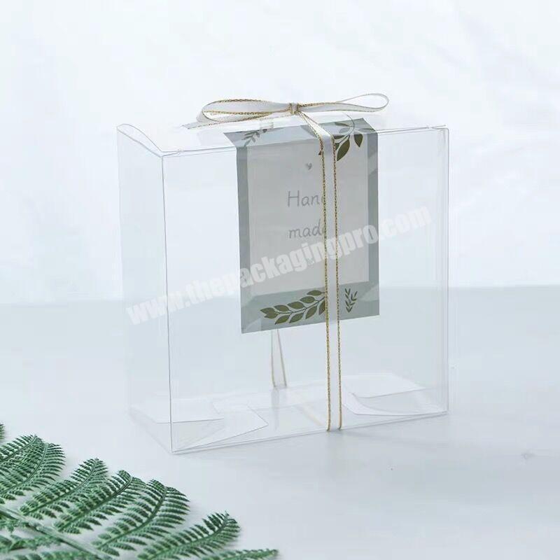 PVCPET clear plastic display box with hang hole