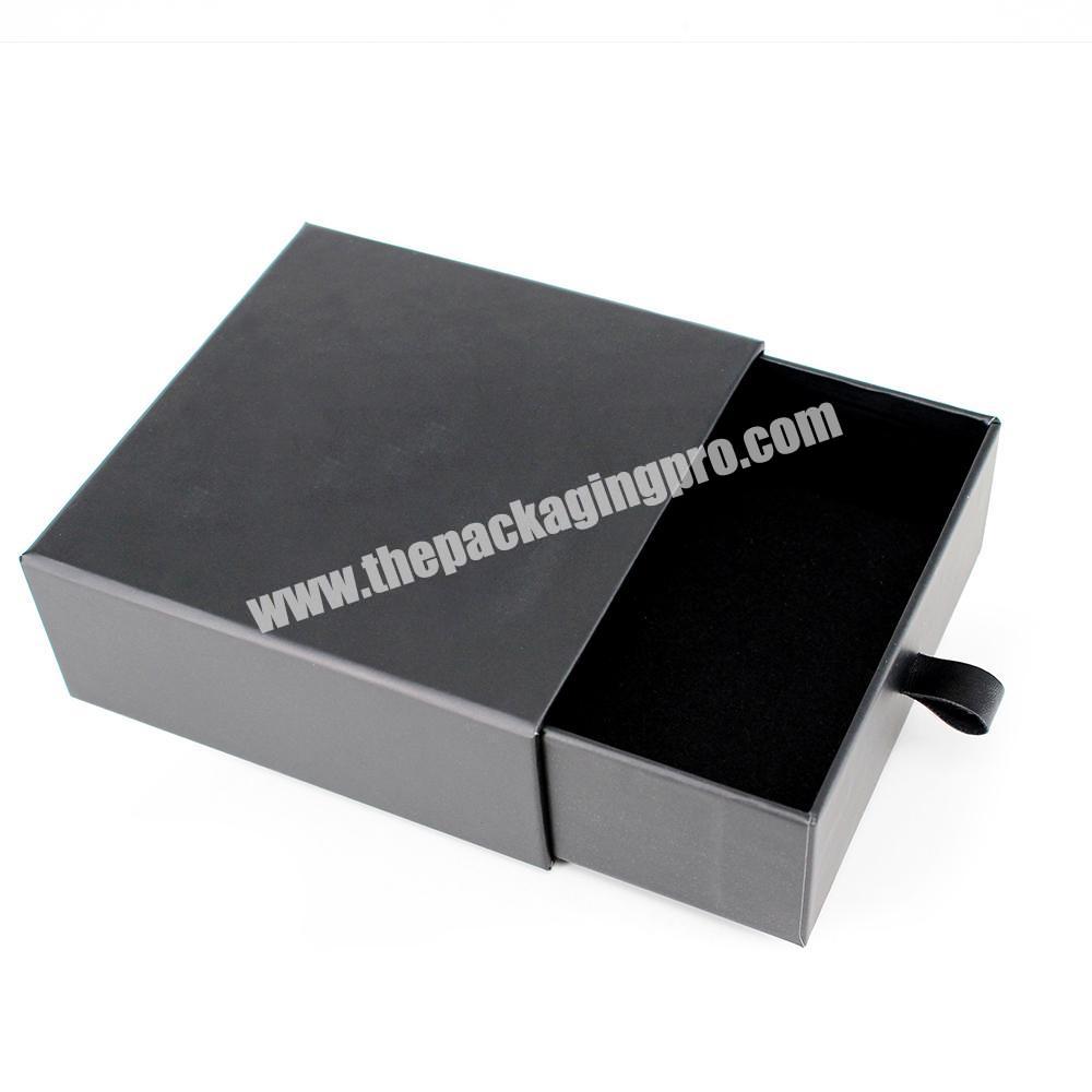 Wholesale Drawer Type Stock Marble Black White Jewelry Packaging Boxes Custom LOGO