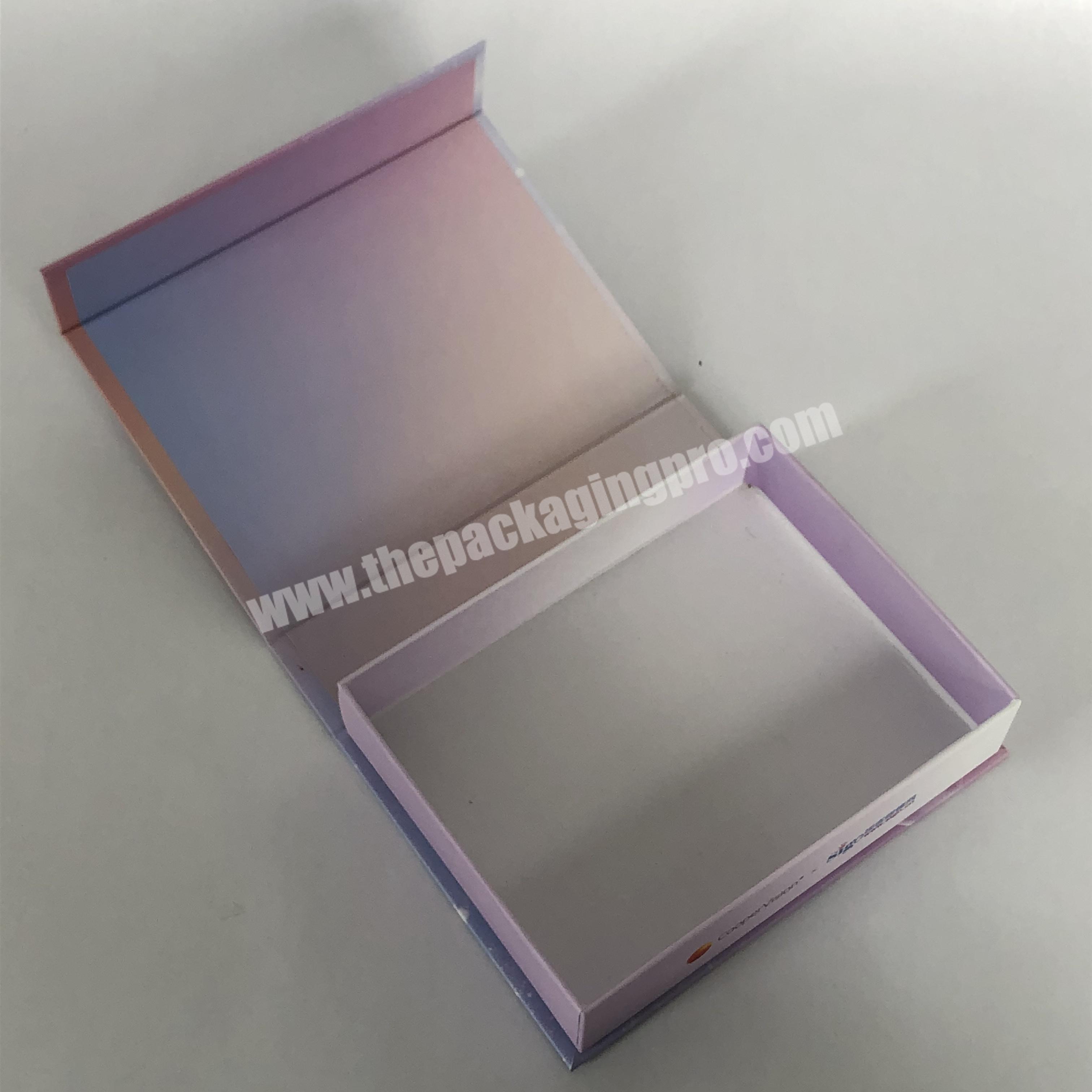 Perfume and shampoo packaging magnet closure boxes with flap