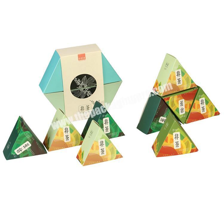 Personalized Gift Boxes Set Cheap Small Triangular Gift Boxes  Colorful 6 Pack Small Triangle Paper Boxes
