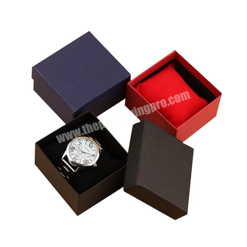 Personalized design jewelry packaging rigid cardboard wrist watch packaging box luxury empty storage watch box