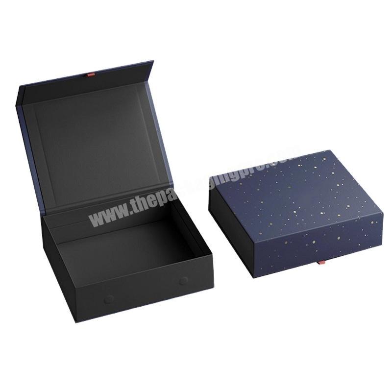 Personalized design magnetic close gift box custom apparel packaging durable cardboard magnetic gift boxes wholesale