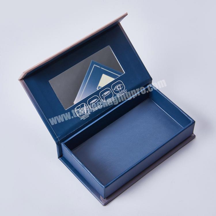 Personalized magnetic mirror jewelry box gift cosmetic nails eyelash packaging box with mirror