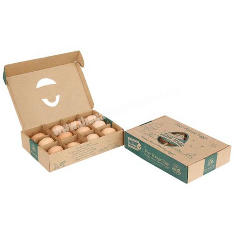 Personalized work home packing products cardboard paper packing box for eggs