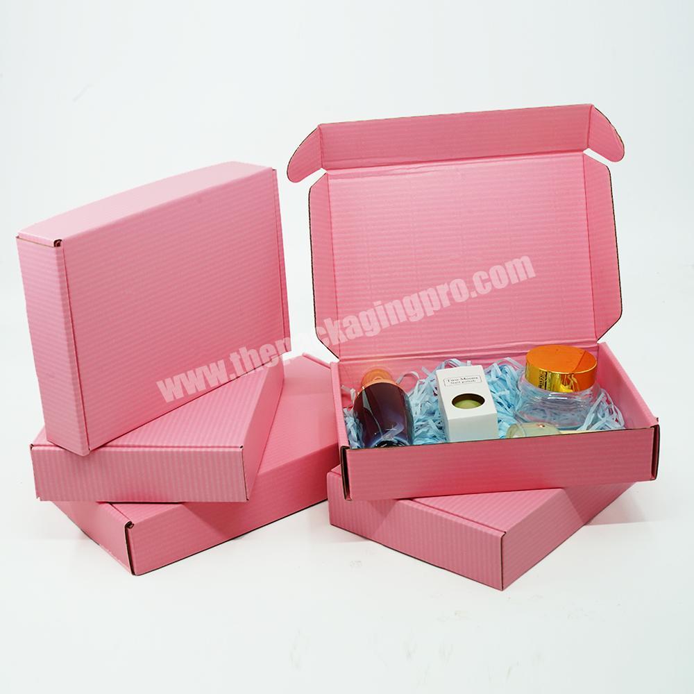 Pink Smart Electronics shipping packaging box custom printed  Consumer Electronics mailer Recyclable board box