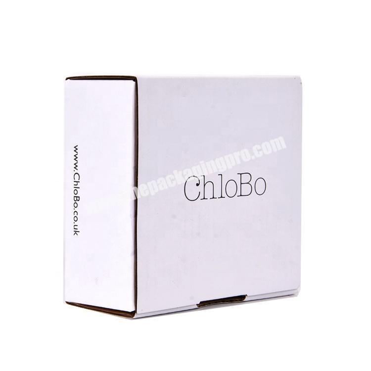 Free sample printed corrugated paper box packing white boxes custom logo box