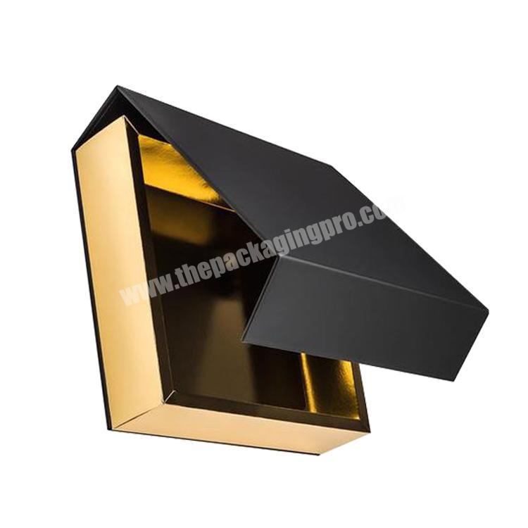 Printed black luxury gift packaging box paper luxury cigar box