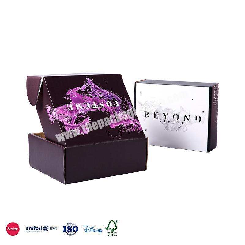 Private Label Foldable Corrugated Paper Gift Set Package Custom Mailer Box With Logo