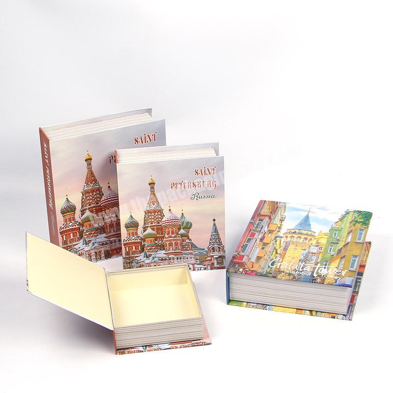 Professional Custom Book Favor Shape Packing Box  Magnetic Flat Packing Foldable Jewelry Gift Box Cardboard Box With Custom Logo