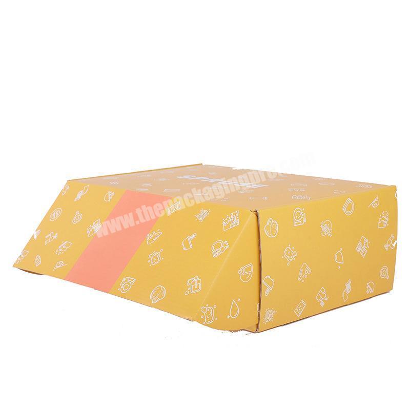 Professional Printing Logo Shoes Cardboard Packaging E-flute Mail Box Postal Shipping Corrugated Box