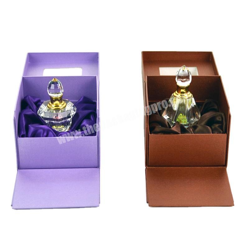 Professional fancy custom printed wholesale packing empty perfume packaging box rigid cardboard perfume box