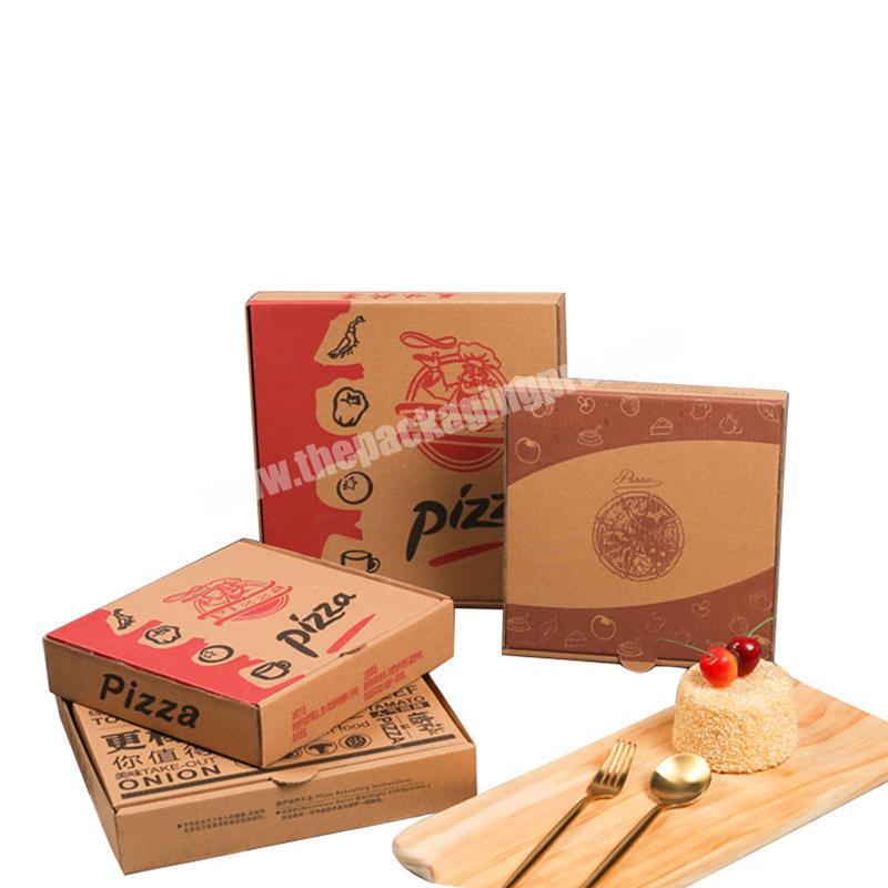 REYOUNG OEM Caja De Papel Carton Biodegradable Food Grade Pizza Packaging Cardboard Box