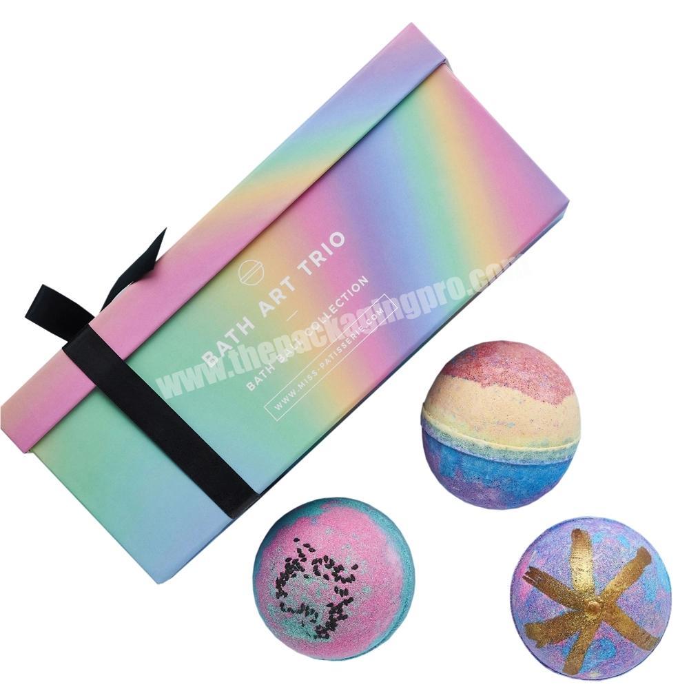 Rainbow Creative 6 Packs Bath Bomb Packaging Boxes For Bath Bombs