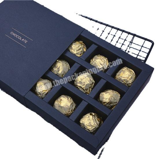Recycle Custom Food Chocolate Wedding Black Packaging Luxury Box With Paper Bag For Gift Pack